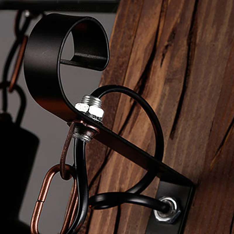 

Restaurant Country Nostalgic Wooden Pendant Vintage Decorative Pendant Antique Cafe Snack Bar Pendant Daily Lighting Wooden Lamp