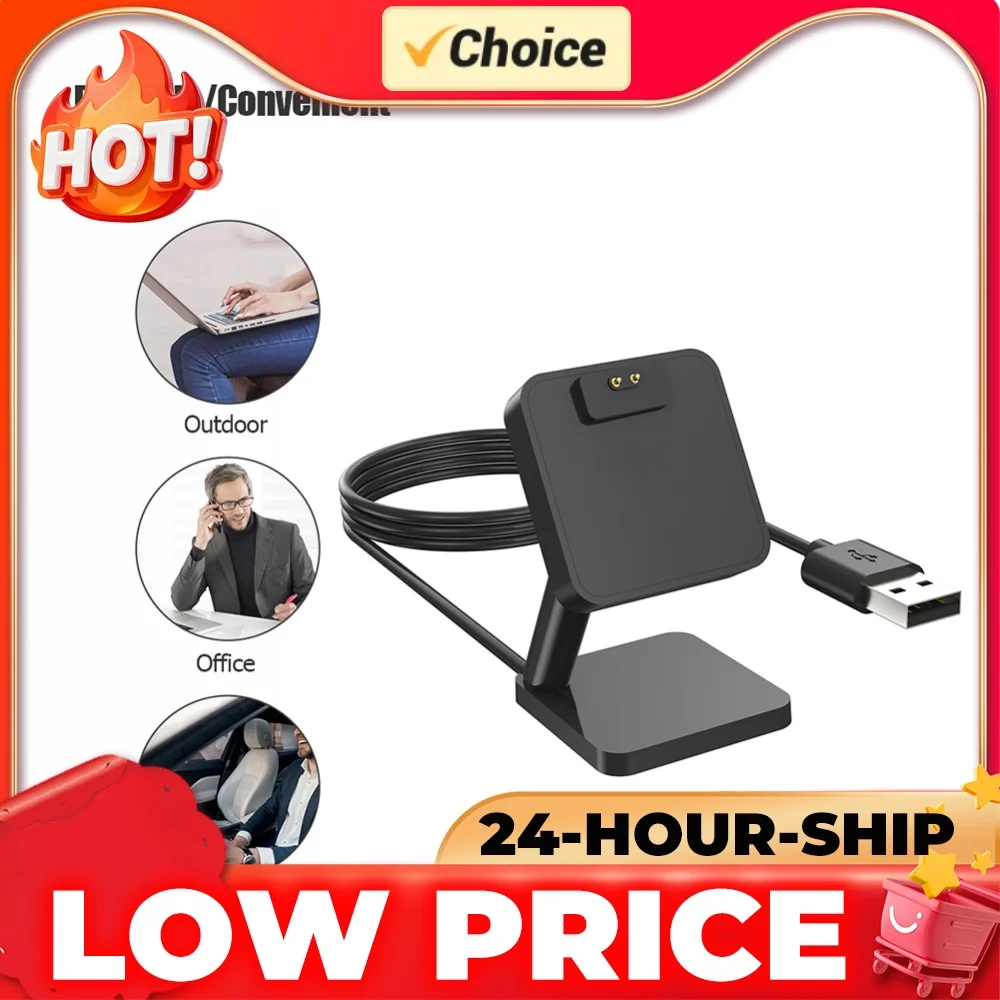 5V 1A Charger Stand Replacement 100cm Charging Adapter Cables Watch Accessories Charger Wire Portable for Xiaomi Mi Band 7 Pro