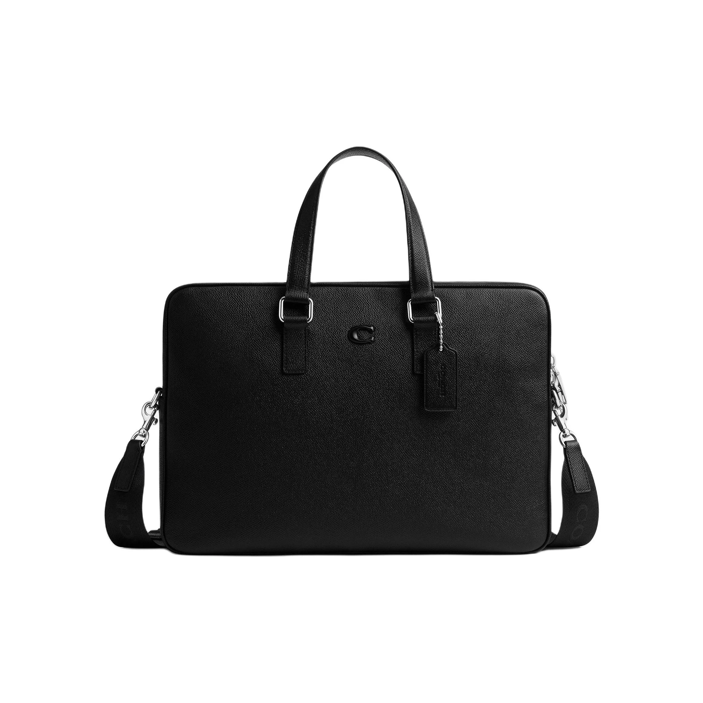 COACH Cow Leather Briefcase Large Men's Black CCC80-BLK
