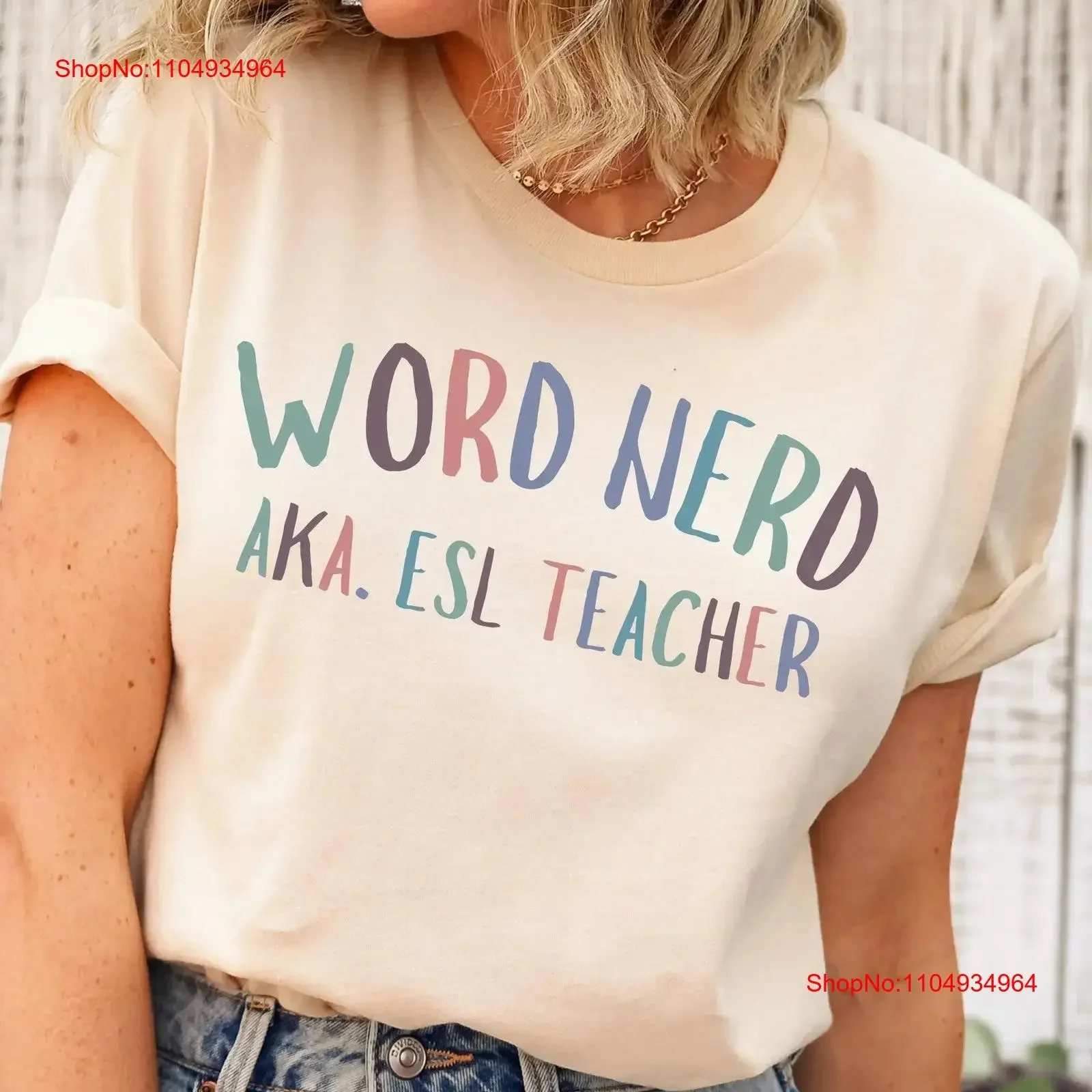 Esl Teacher T Shirt… - image