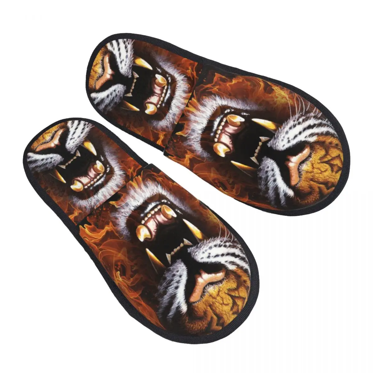 Custom Tiger Muay Thai For Life Comfy Scuff Memory Foam Slippers Women Thailand Boxing Fight Bedroom House Shoes