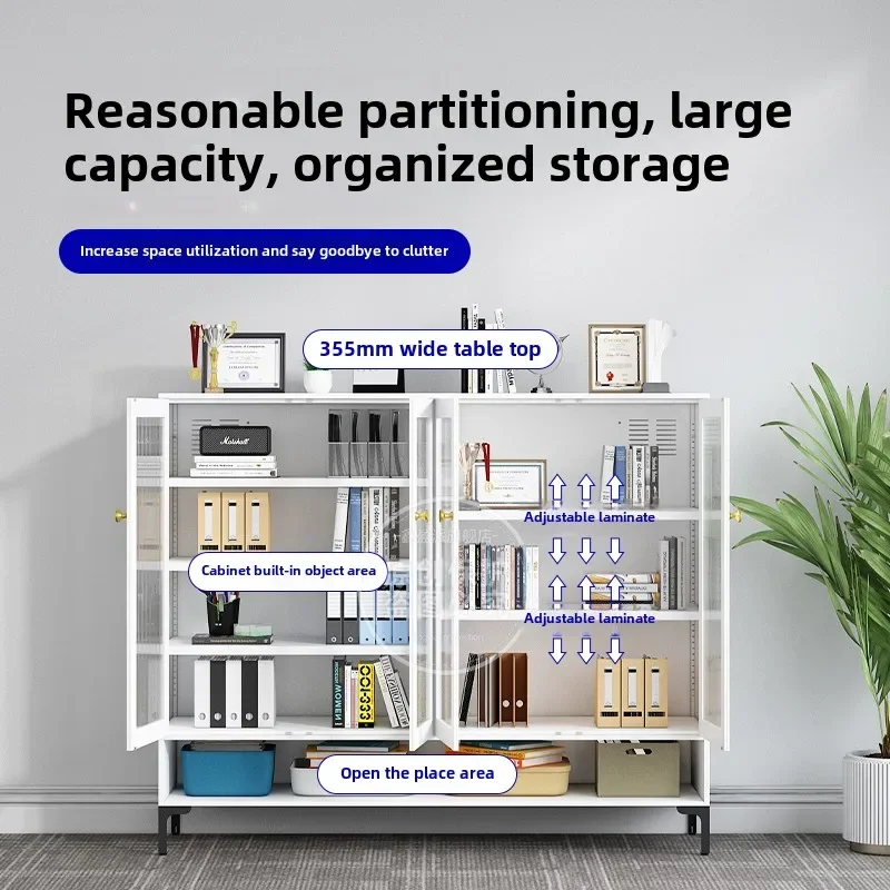 2026 Modern Multi-Function Steel Partition Screen Office Desk Storage Cabinet Low File Cabinet for Living Room Application