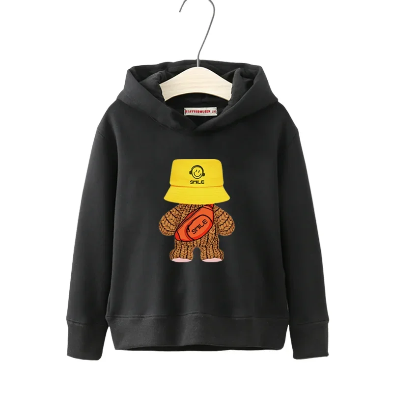 

Teddy bear Cartoon Bear Children Kids boy Hoodie Cute Anime Cartoon Autumn Keep Warm Sweatshirt Fashion Coat Girl Clothing Gift