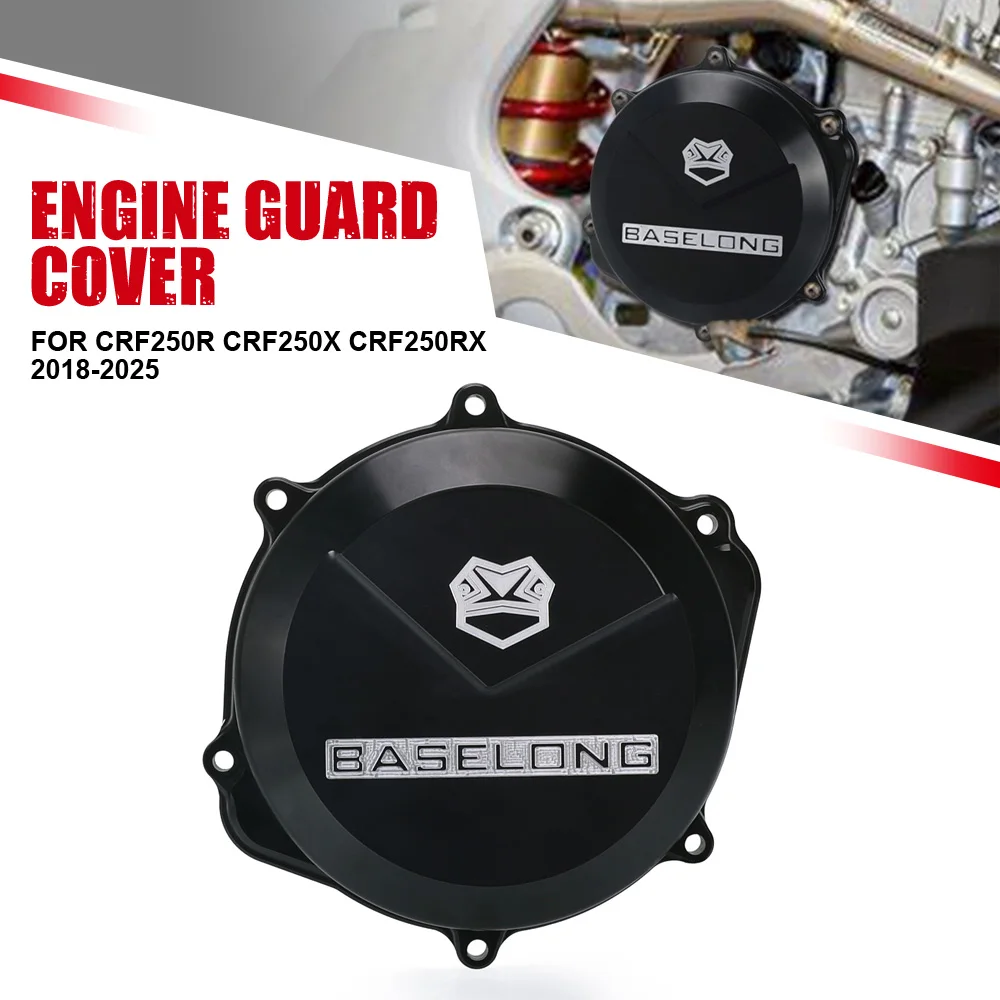 

For Honda CRF250R CRF250X CRF250RX 2018-2023 2024 2025 CRF 250R/X/RX Motorcycle Engine Clutch Case Cover Guard Protection Cover