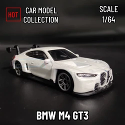 1/64 BMW M4 GT3 Replica Metal Mini Car Model Miniature Art Vehicle Figure Diecast Ornament Kid Boy Xmas Gift Toy