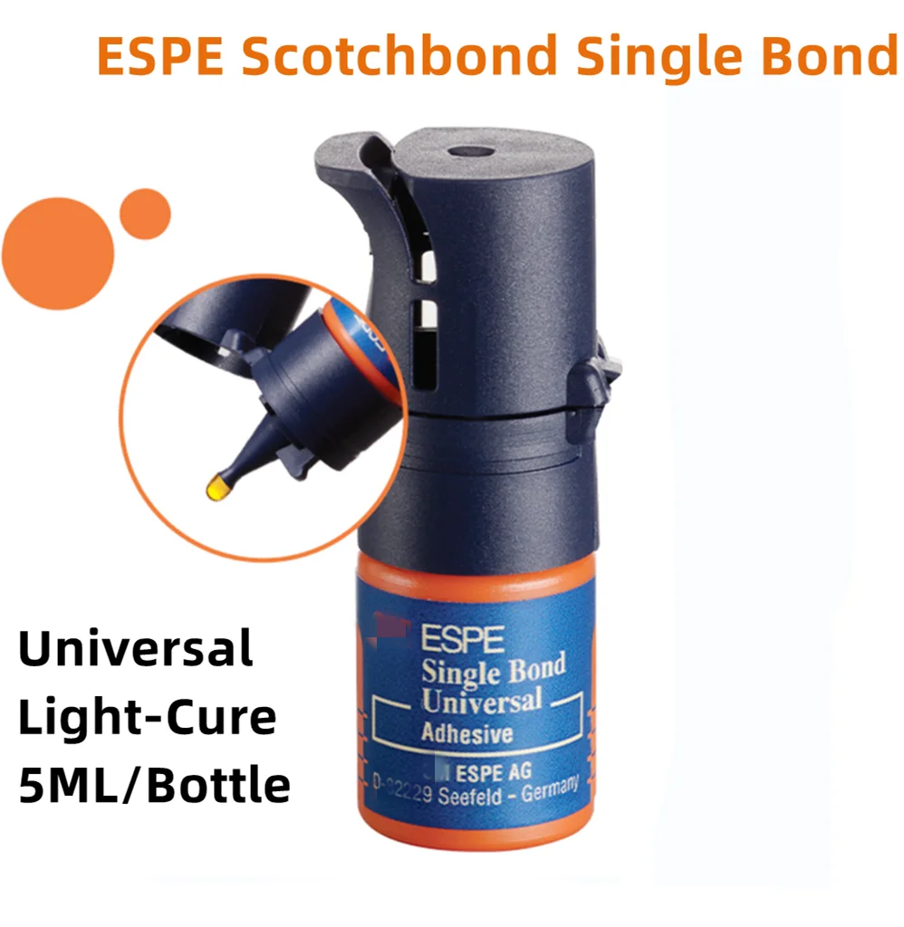 5ML/Bottle ESPE Scotchbond Single Bond Dental Universal Adhesive Light-Cure Bonding Agent Teeth Glue