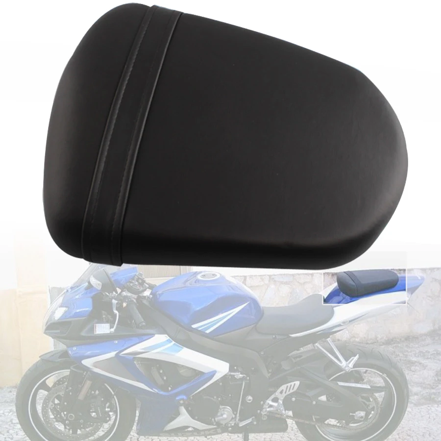 Motorcycle Rear Seat Leather Passenger Cushion Pillion Seat for Suzuki GSXR600 GSXR750 2006 2007