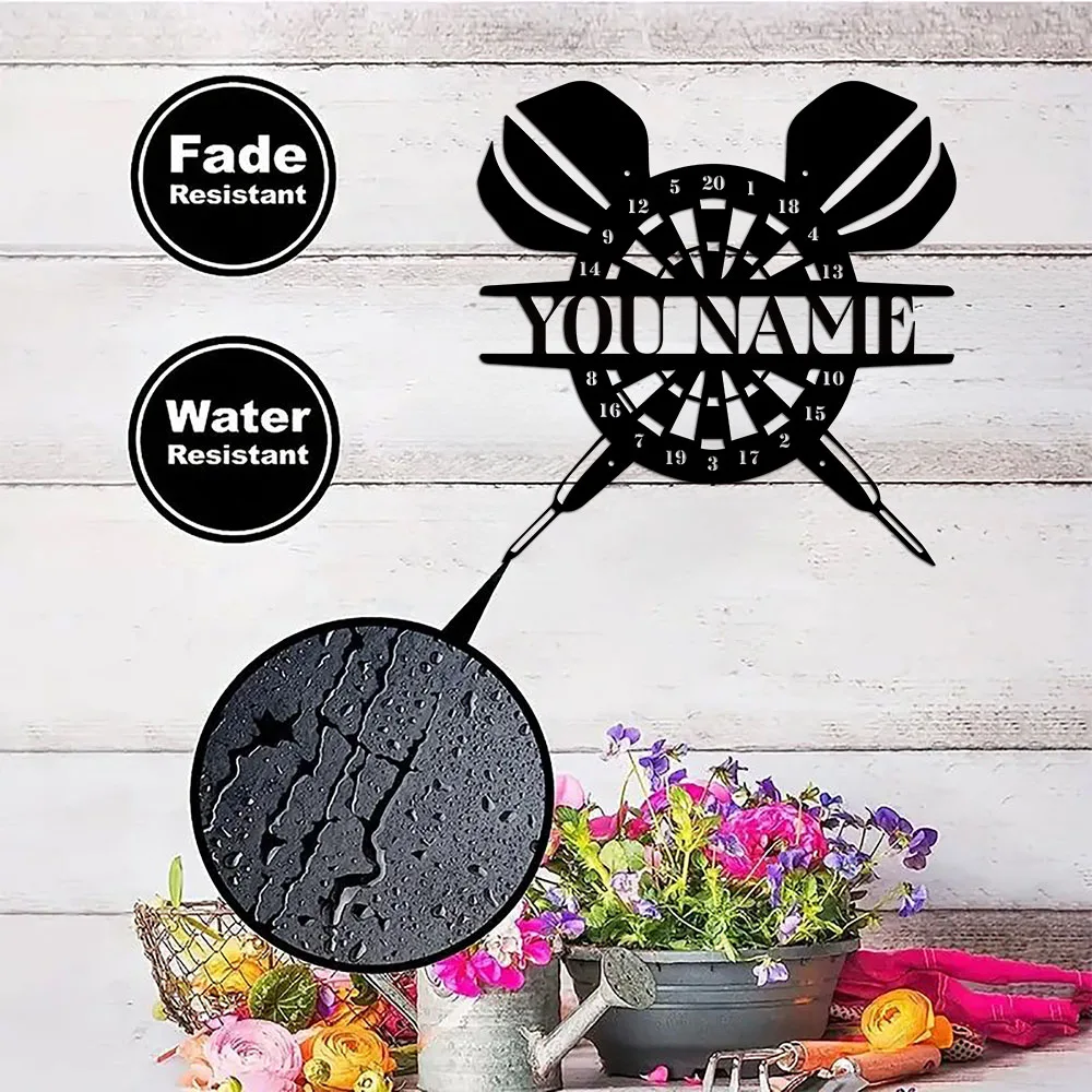 1 قطعة لطيف للتخصيص النص علامات الحديد القصدير اللوحة علامات جدار معدني للديكور الداخلي للمنزل