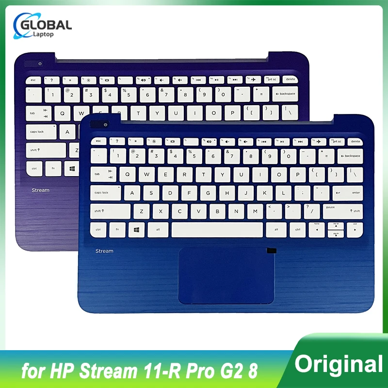 Original novo teclado tailandês dos eua kor para hp stream 11-r pro g2 portátil apoio de mãos superior capa substituição 830802-001 830778-001