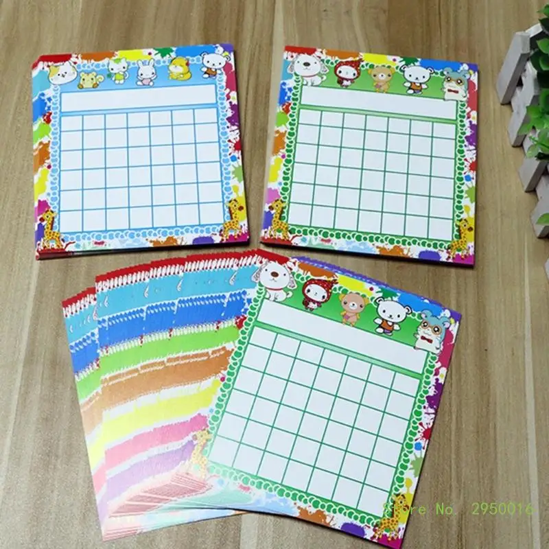 50 Pieces Children Classaroom Reward Chart, Cartoon Reward Boards Student Incentive Chart for Encourages Good Behaviour