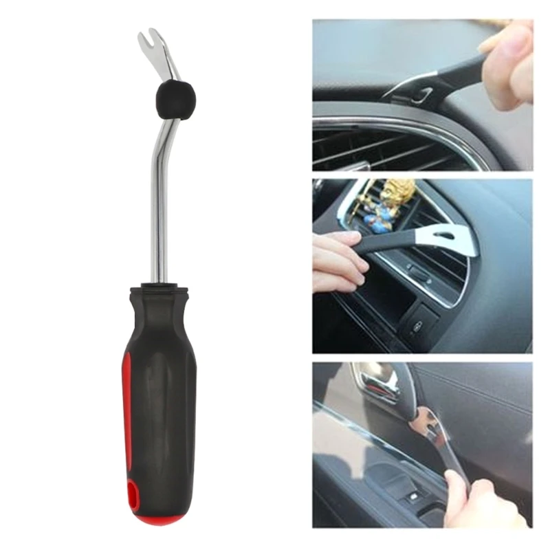 Auto Door Upholstery Remover Car Buckle Clip Fastener Pry Removing Tool Disassemble Trim Clip Plier Removal Screwdriver