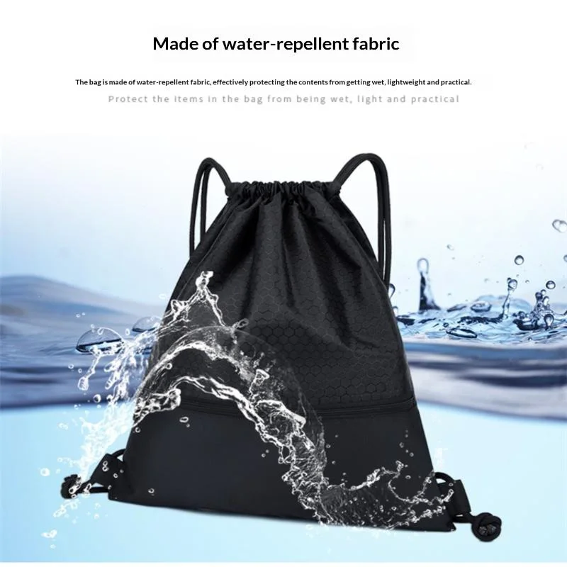 Drawstring Backpack Large Capacity Sports Backpack Man Wear-resistant Gym Bag Lightweight Basketball Backpack Sport Bag Yoga Bag