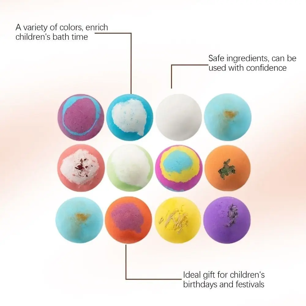 

New Natural Bath Bombs Mega Bubbles Surprise Inside Bath Salt Ball Skin-Friendly Ocean Bath Bombs Gift Set for Boys & Girls