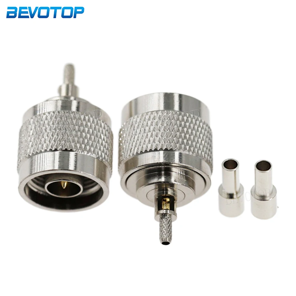 1Pcs N Male Plug Straight/Right Angle RF Coaxial Connector Crimp for RG174/RG316/LMR100 Cable High-Quality Low-Loss 50 Ohm