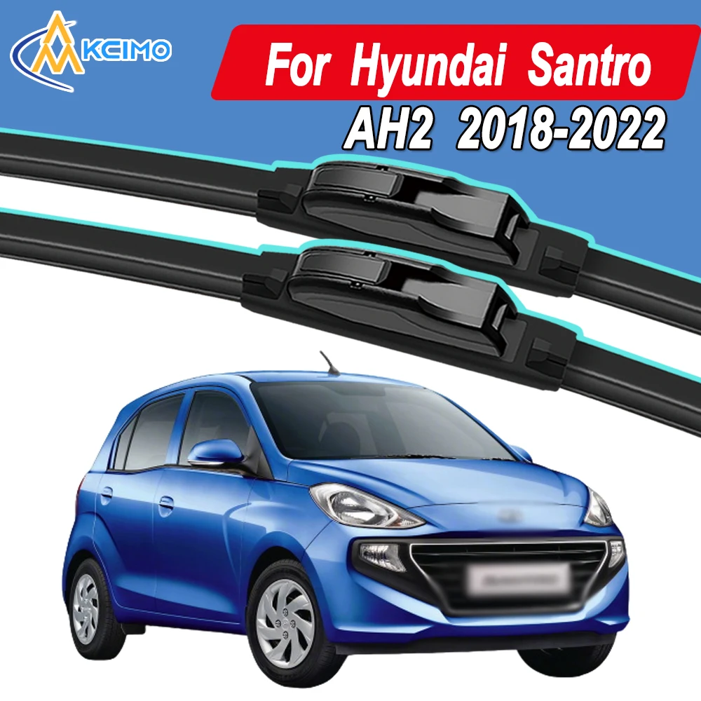 

Силиконовые щетки стеклоочистителя автомобиля для Hyundai Сантро AH2 2018-2022 — всепогодные бесшумные щетки стеклоочистителя, быстроразъемный зажим
