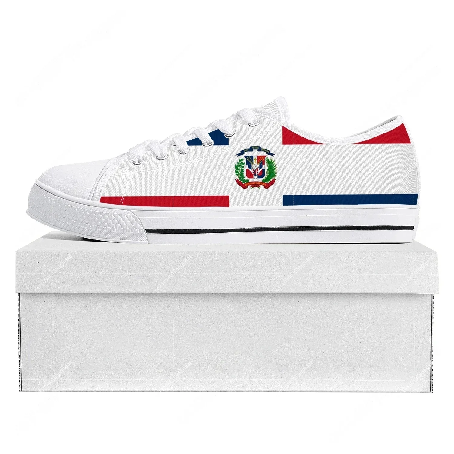 Dominican Republic Flag Low Top High Quality Sneakers Mens Womens Teenager Canvas Sneaker Prode Casual Couple Shoes Custom Shoe