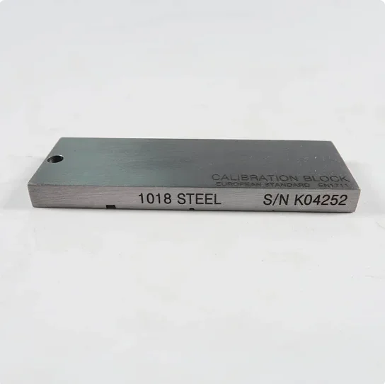 Eddy current cal blocks EDM block material : 1018 steel