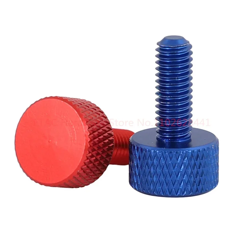 M3 M4 M5 M6 Length 6/8/10/12/16/20mm Colourful Aluminum Knurled Hand Tighten Thumb Screw