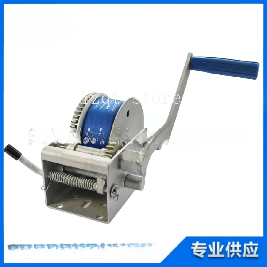 

Carbon steel Dacromet winch, self-locking hand , high load with widened webbing and thickened ribbon