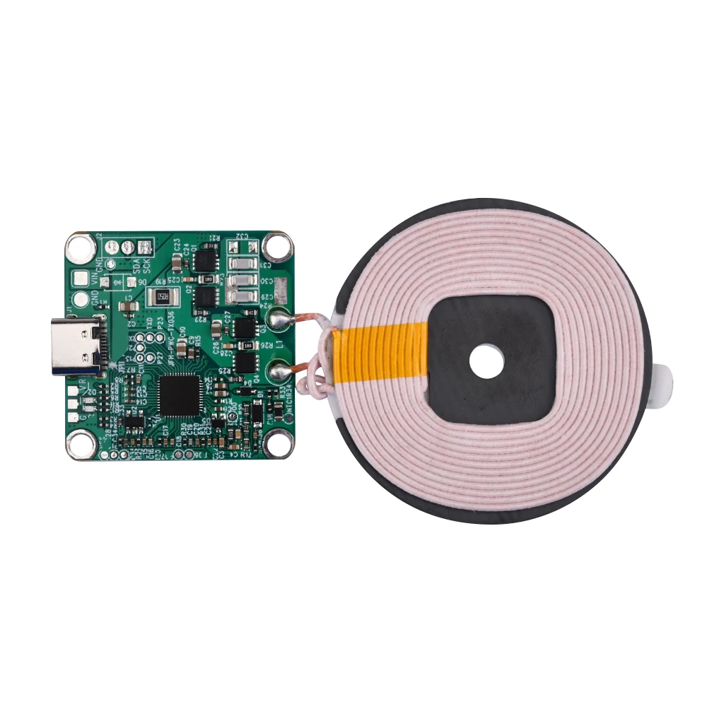 

22W 12V 5A Qi Wireless Charger Fast Charging Transmitter Module circuit board 5W/10W/15W/20W + Coil Type-C Interface For Phone