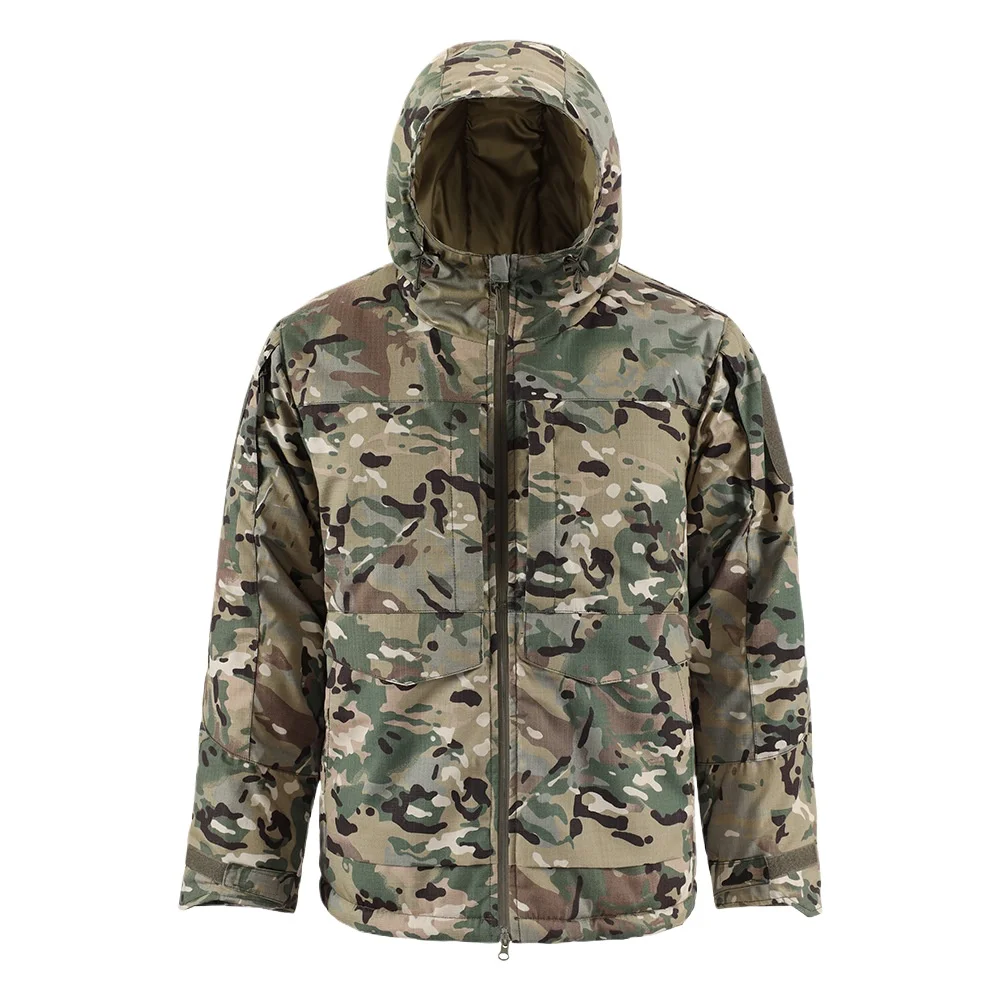 New men's warm sports and leisure outdoor heat storage and thermal insulation cotton, tactical clothing, wear-resistant