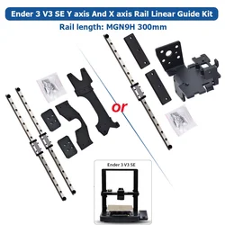 Creativity Ender 3 V3 KE X-Axis Dual Y Axis Upgrade kit MGN9H Linear Rail Guide Hotend Update Kit for Ender3 V3 Se 3D Printer