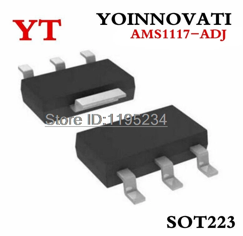 1000pcs/lot AMS1117-ADJ SOT-223 Best quality