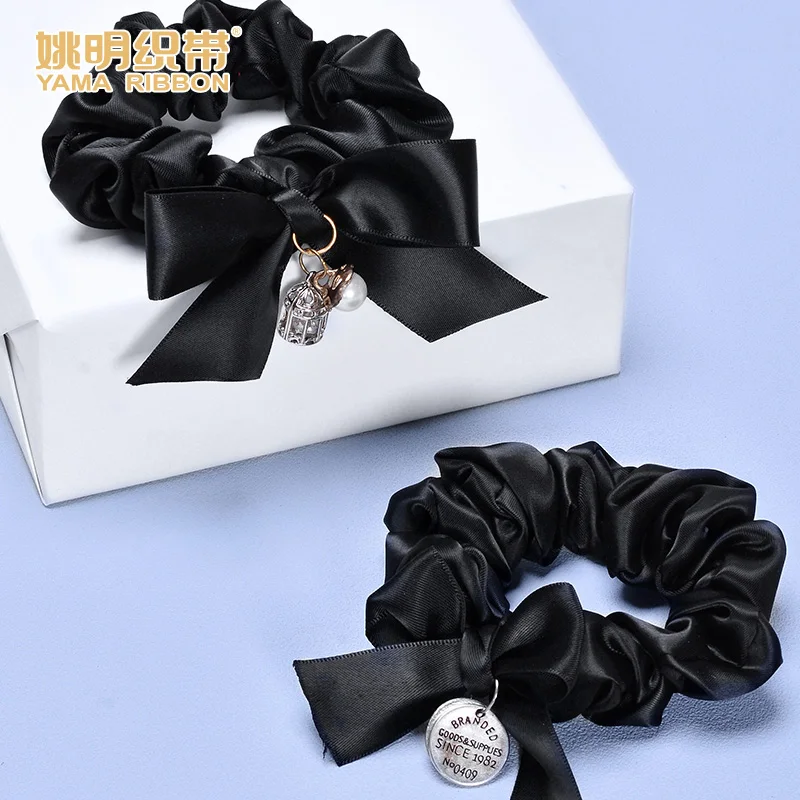 YAMA correa de tela con borde, cinta de satén tejida, manualidades, embalaje de regalo, lazo para el pelo, Color sólido, 9-25mm, decoración de boda
