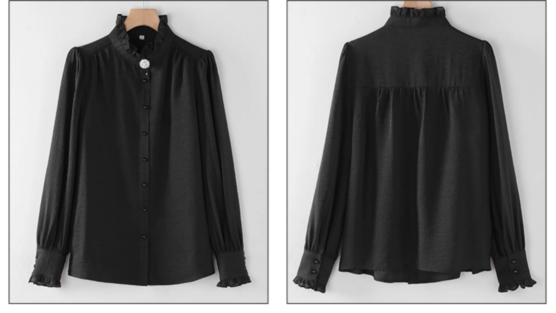 AIyssa2024-Chemise professionnelle à manches longues, élégante et exquise, nouvelle collection