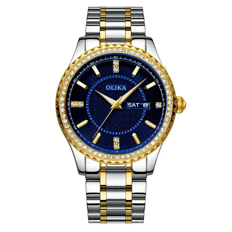 Часы со шнеком NEWSet, мужские часы с ремешком из нержавеющей стали, водонепроницаемые кварцевые часы на заказ