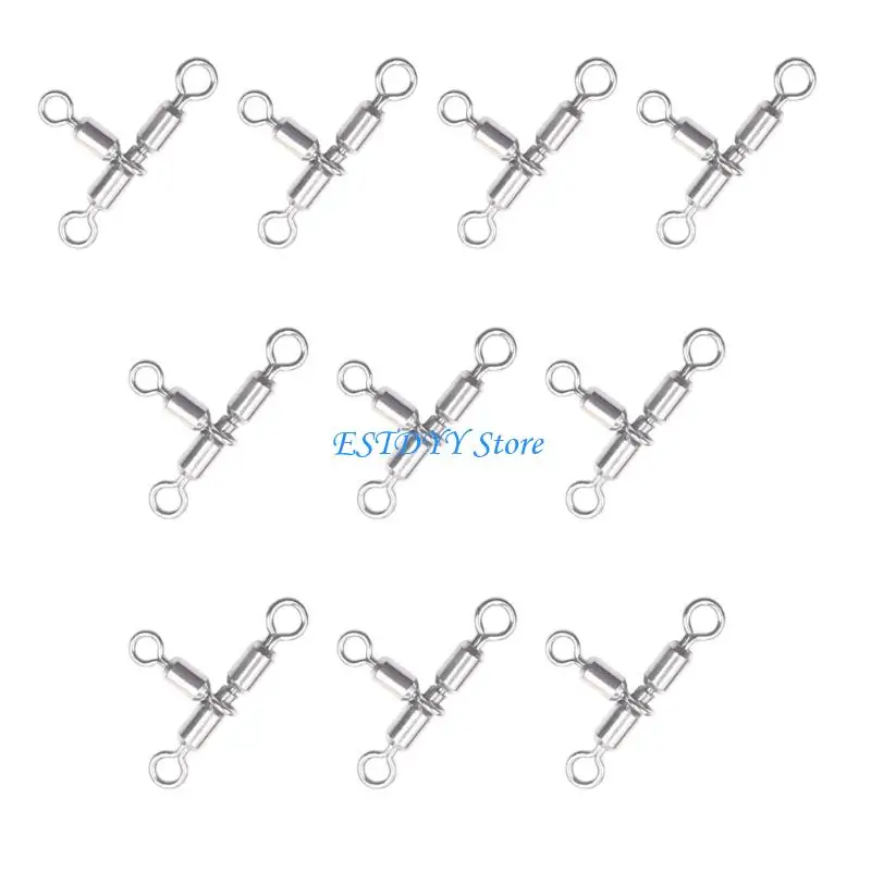 G6DE 10 قطعة الصيد في المياه المالحة المتداول يدور الصيد معالجة اكسسوارات الصيد خط موصل الدورية Crossline يدور #3