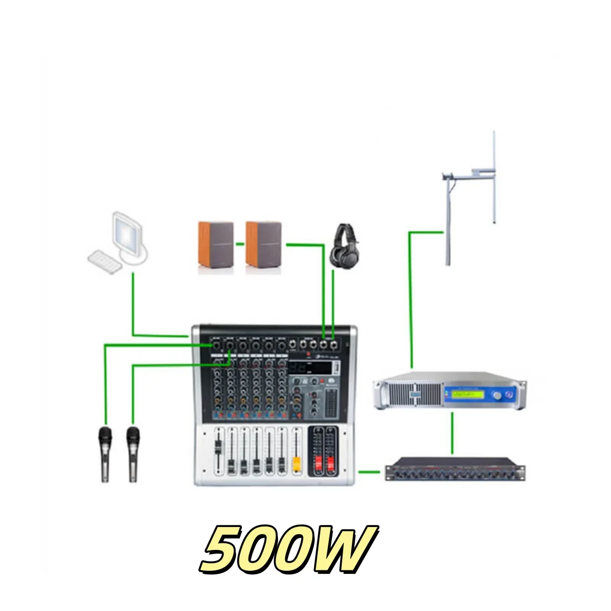 [UP] 500W FM Transmitter Complete Package of FM Radio Station