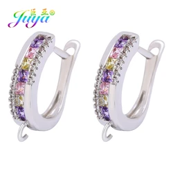 Juya FAI DA TE Apparecchi di Shvenzy Earwire Oro/Argento di Colore Dell'orecchino dei Ganci Accessori Per Fatti A Mano di Lusso delle donne Ciondola Orecchino Fare