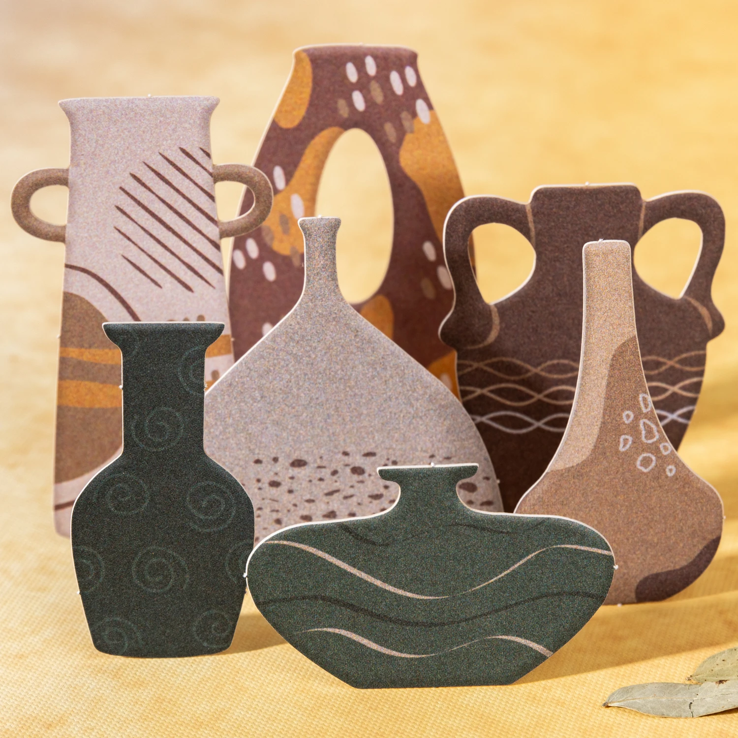 

The Art of Bottles Series Vintage Bohemia Smudge Vase Landscape Sticker Creative DIY Journal Material Collage Stationery