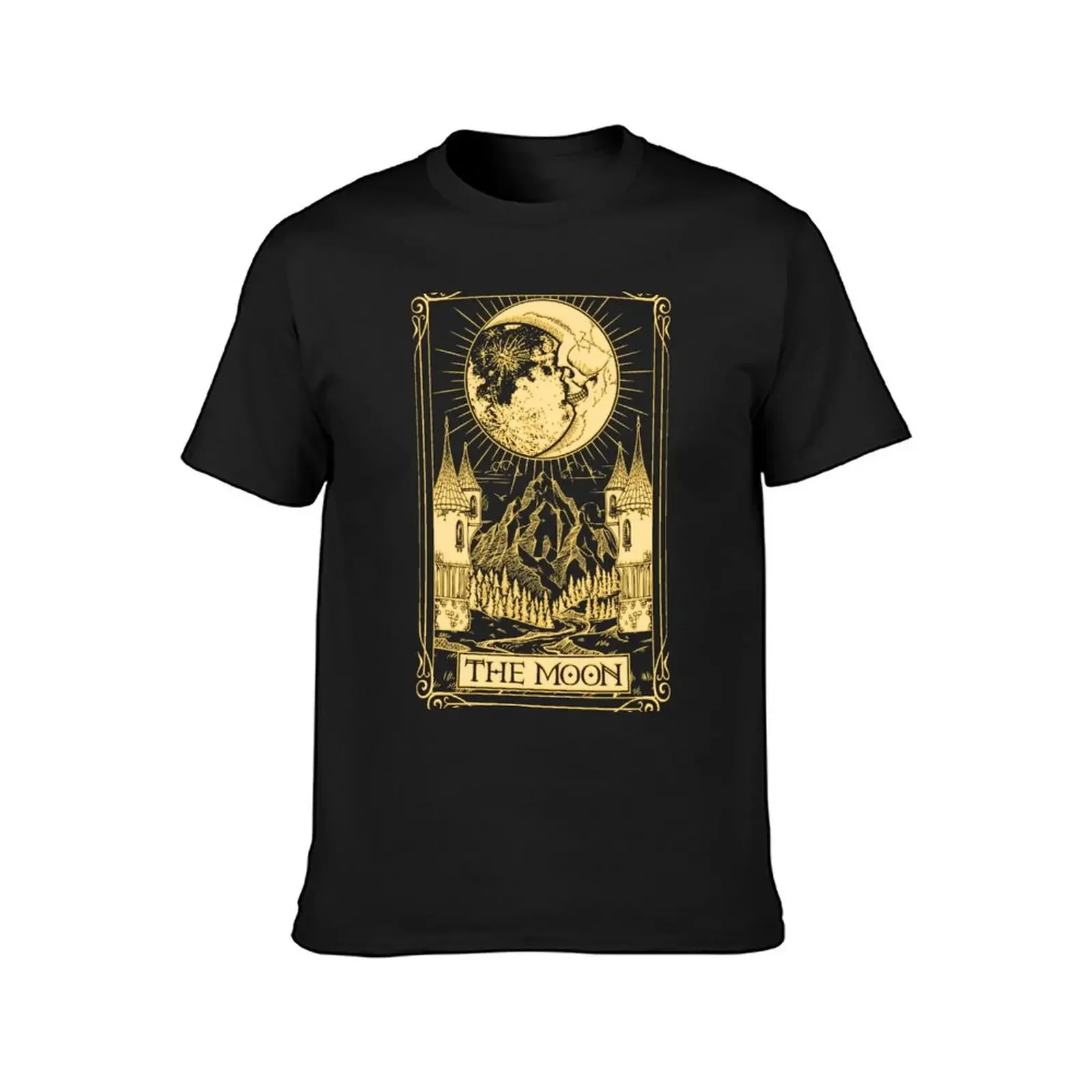 The Moon Tarot T-Shirt Short sleeve tee essential t shirt men t shirts high quality