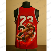Cool 3D AI-Designed  #23 Basketball Jersey – Chicago Classic Colorway Tribute Tank Top, Iconic Graphic Fanwear