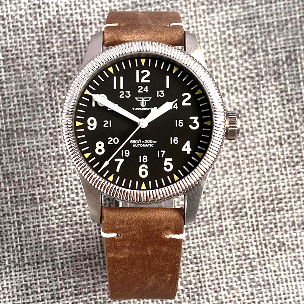 Tandorio Swim NH35A PT5000 Pilot Diver Watch 39mm 5