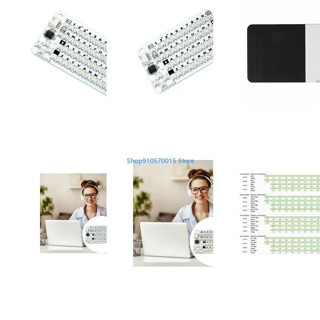 B95C Programmable CardKB V1.1 Mini Card Keyboard Unit Full Keyboard Input  AVR MEGA8A