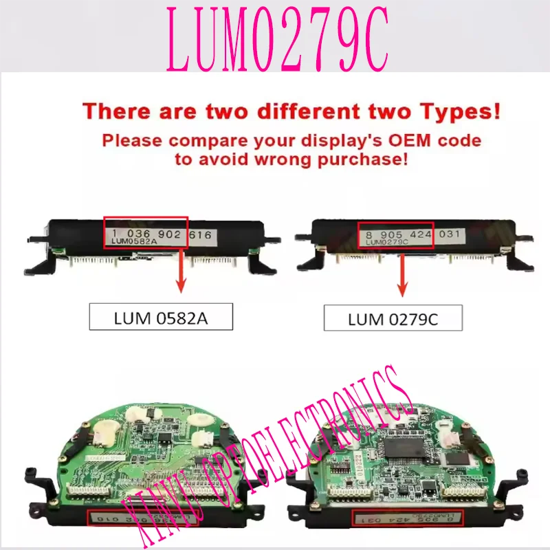 Original LCD Display Screen For Mercedes Benz S500 S55 CL500 Class W220 W215 LUM0582A LUM0279C Instrument Cluster Replacement
