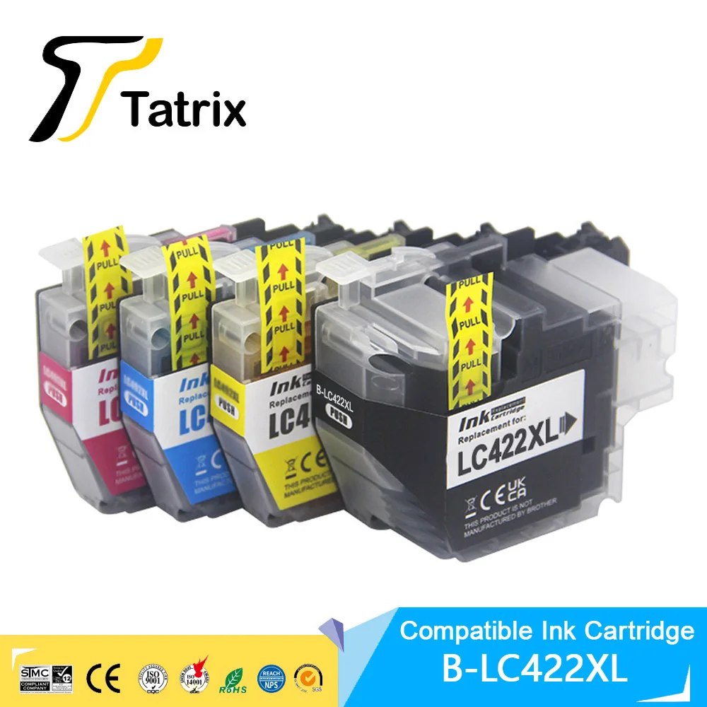 Tatrix LC422XL LC422 Compatible Ink Cartridge For Brother MFC-J5340DW MFC-J5345DW MFC-J5740DW MFC-J6540DW J6940DW. High Capacity