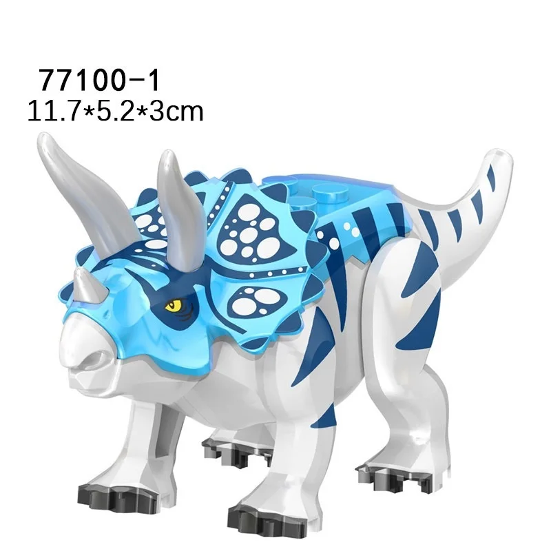 Bloc de construction dinosaure jurassique tyrannosaure Rex Triceratops ptérodactyle Swift Raptors Puzzle assemblage bloc de construction jouet cadeau