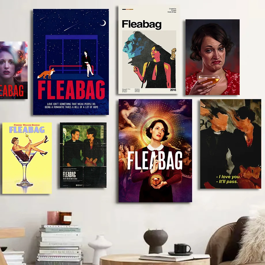 Vintage Style F_Fleabag TV Show HD Canvas Painting Poster Wall Art Prints for Living Room Bedroom Office Home Decoration Gift