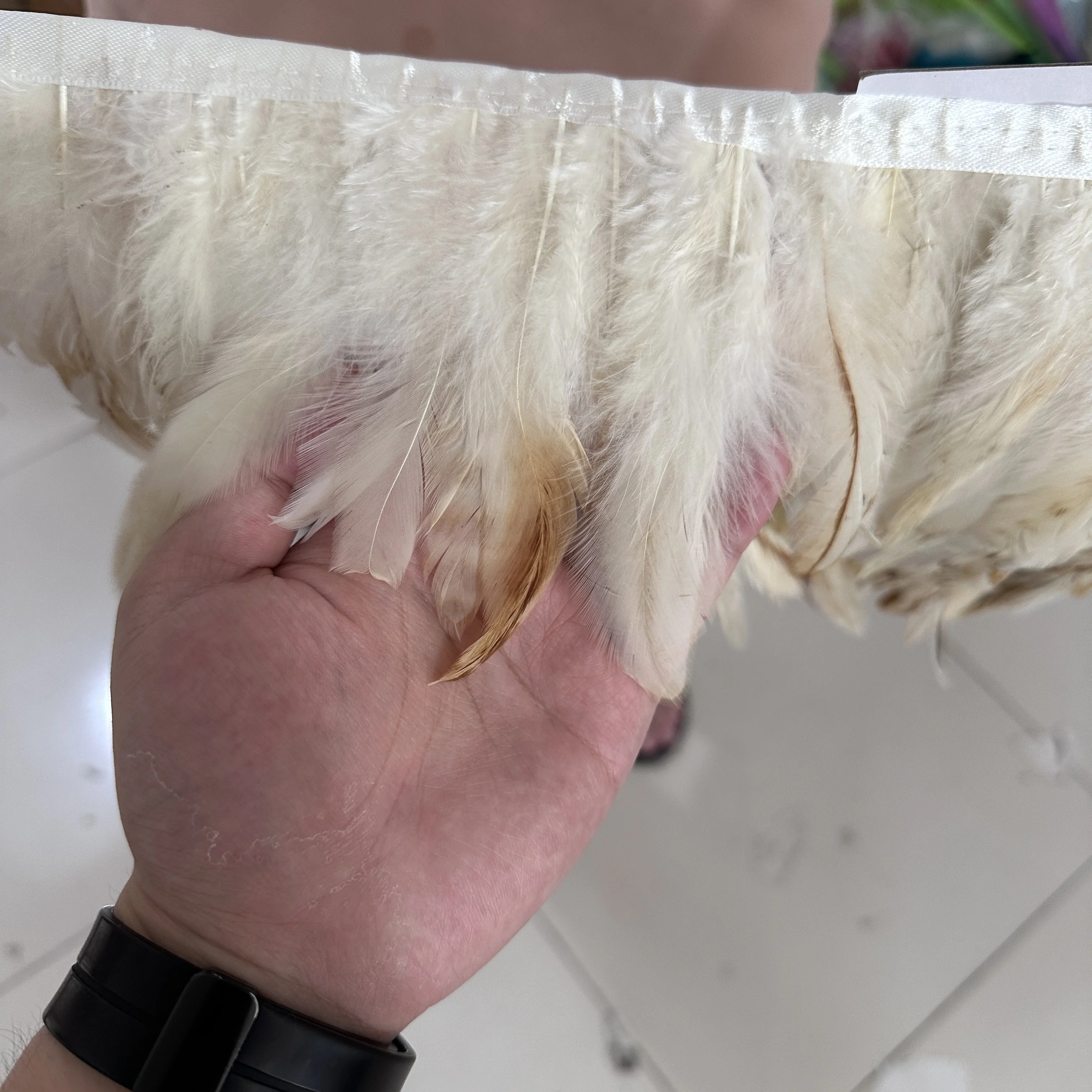 1-10 متر ريش الديك الطبيعي الشريط تقليم 10-18 سنتيمتر تنورة الزفاف فستان الزفاف زي ملحق الطرف الديكور هامش أعمدة