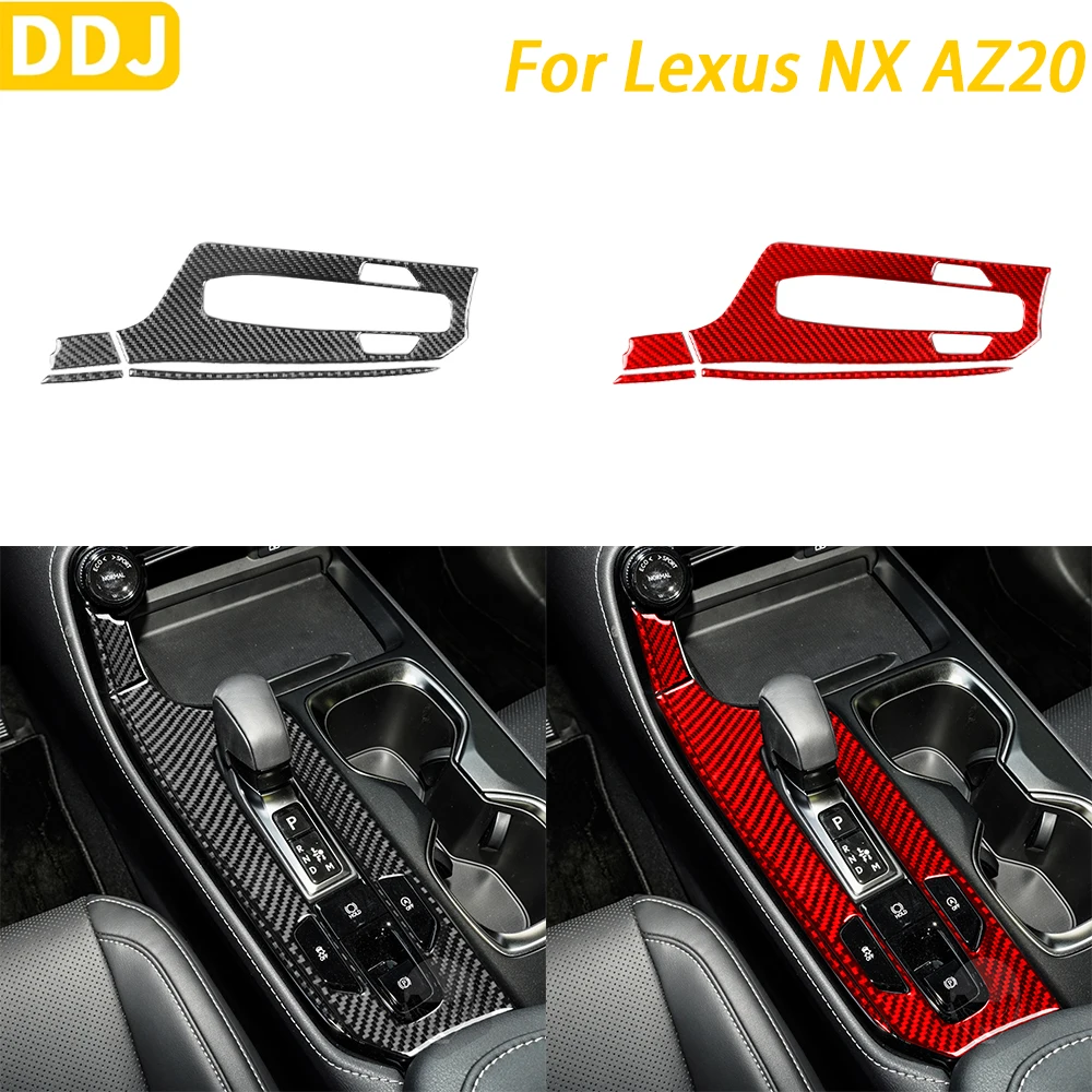 

For Lexus NX AZ20 250 350H 450H 2022-2024 Accessories Carbon Fiber Gear Shift Panel Cover Trim Car Interior Decoration Sticker