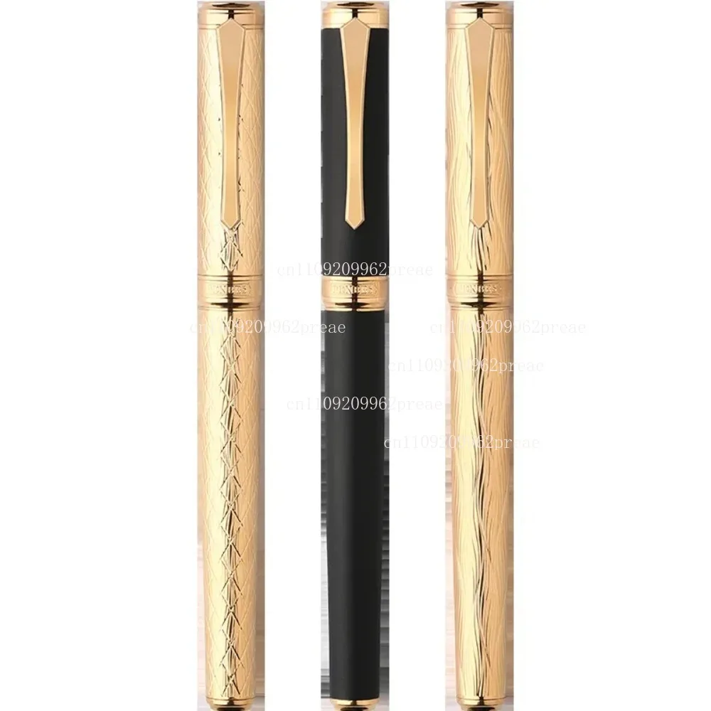 

Для перьевой ручки PENBBS Gliding 499 — полностью медное пескоструйное покрытие, тонкий наконечник 0,5 мм, канцелярские принадлежности для письма/подарка/школы