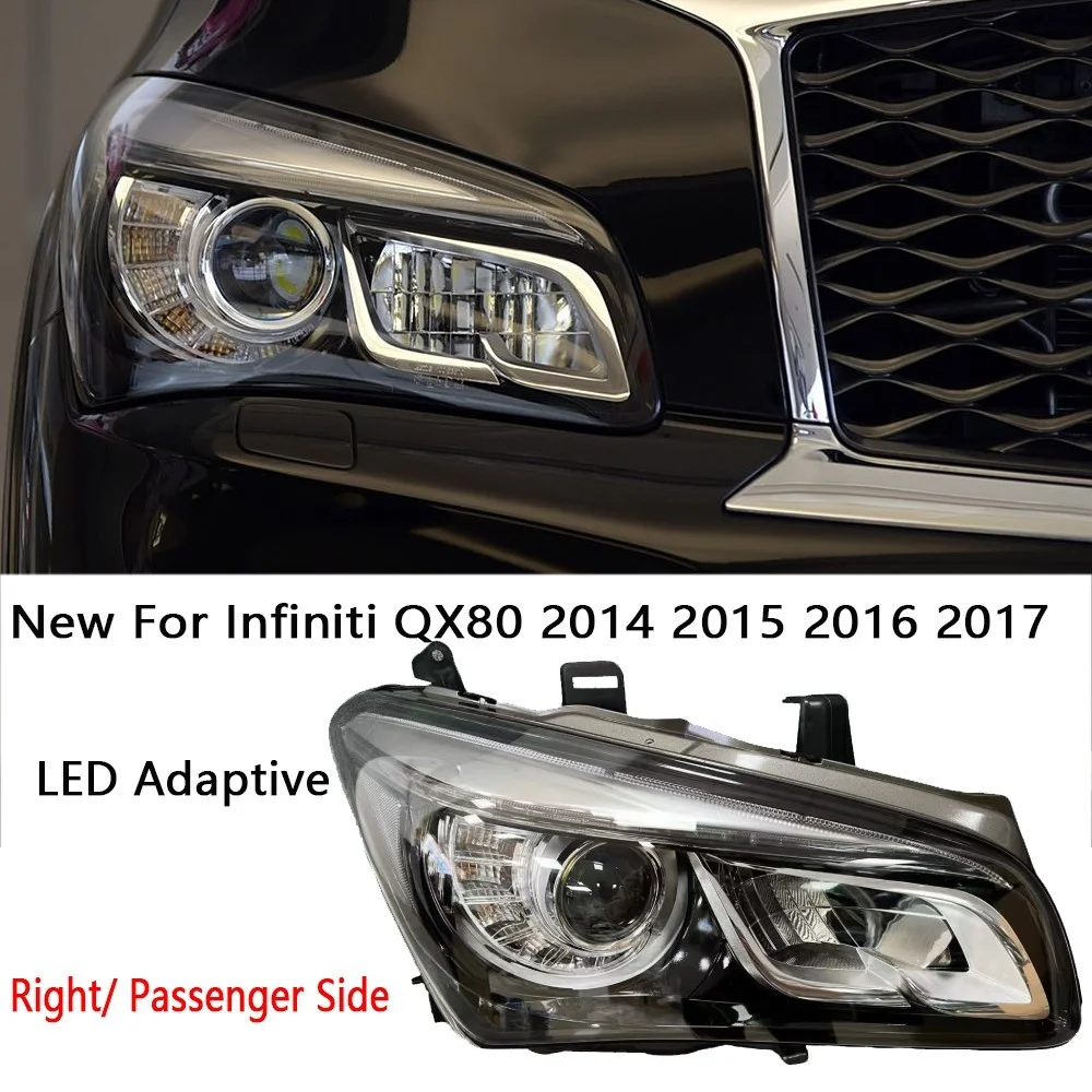 

OEM фара для Infiniti QX80 2014-2018 фара в сборе, светодиодная адаптивная фара, фара для дневного бега, НОВЫЙ PnP