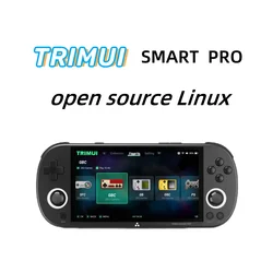 Trimui Smart Pro Console di gioco portatile 4.96 ''schermo ips sistema Linux Joystick illuminazione RGB Smartpro lettore di videogiochi retrò regalo