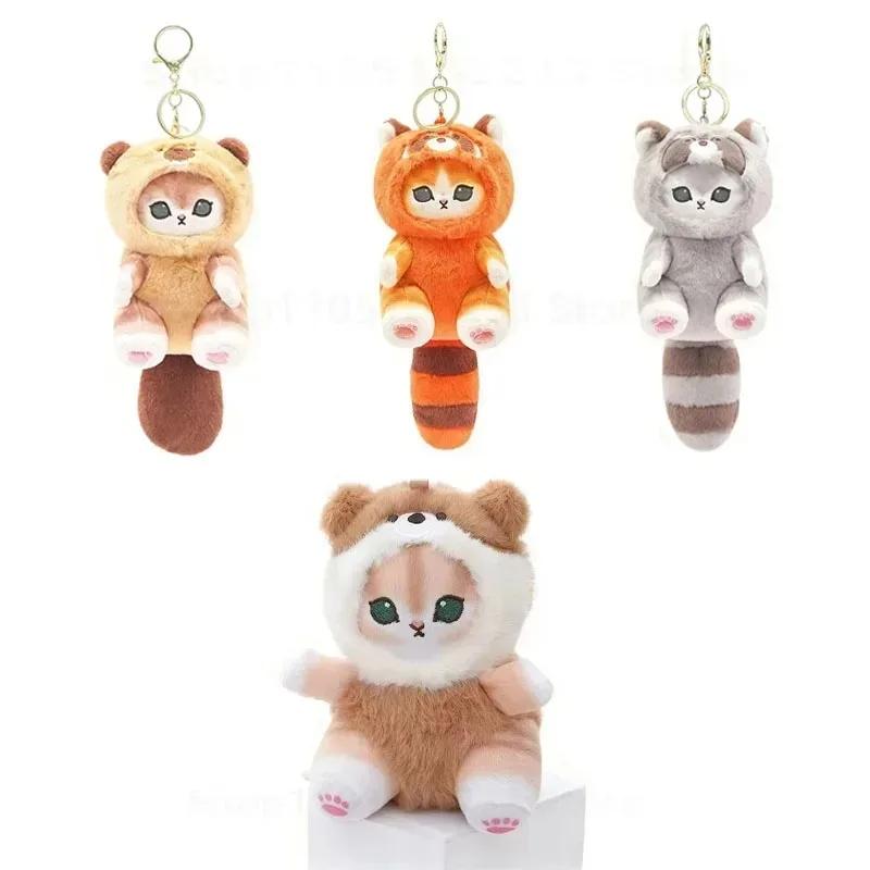 12cm/Anime Mofusand Plush Keychain Pendant Bag Pendant Cartoon Cute Little Raccoon Squirrel Panda Plush Doll Sofa Ornaments Gift