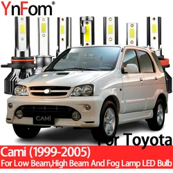 YnFom For Toyota Cami 1999-2005 Special LED Headlight Bulbs Kit For Low Beam,High Beam,Fog Lamp,Car Accessories