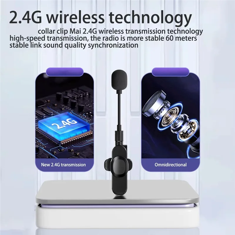 

【Must-Haves】Mini Wireless Microphone 3.5Mm Bluetooth Speaker Collar Microphone Speaker For Lectures Classroom Teaching